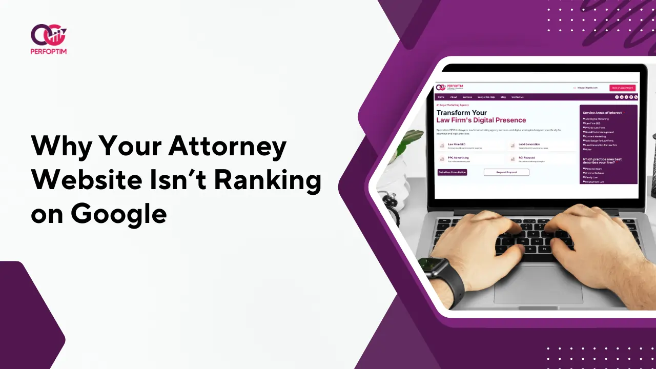 attorney website not ranking