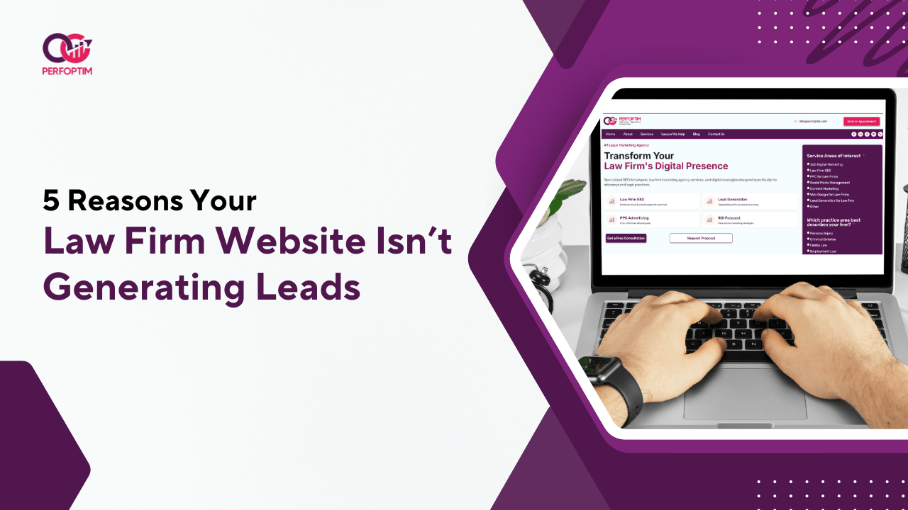 law firm website not generating leads